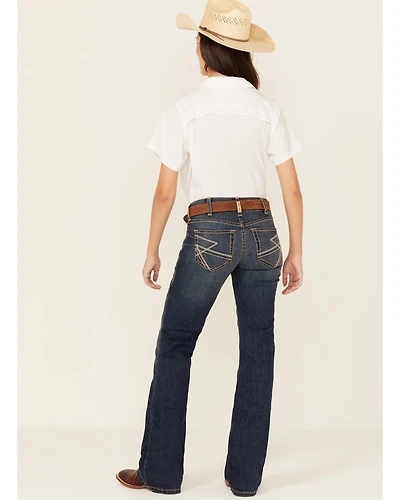 Ariat Women's Sonia Dark Wash Mid Rise Bootcut Stretch Denim Jeans