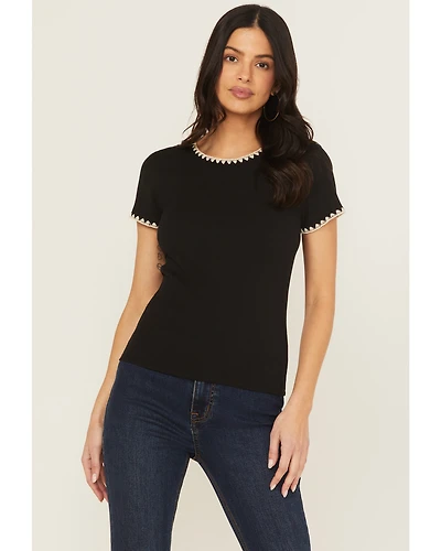 White Crow Women's Ribbed Whip Stitch Top