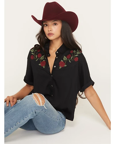 Idyllwind Women's Songwriter Short Sleeve Snap Sateen Western Shirt