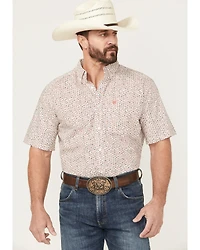 Ariat Men's Chapman Printed Short Sleeve Button-Down Western Shirt - Tall