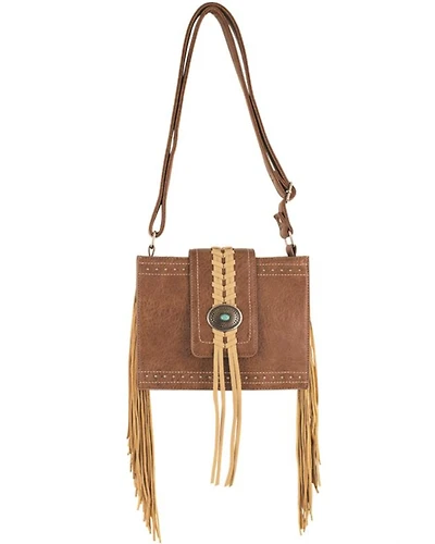 Justin Women's Concho and Fringe Small Crossbody Bag