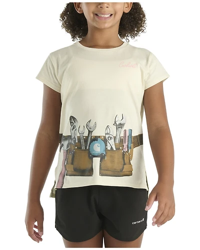 Carhartt Toddler Girls' Toolbelt Short Sleeve Graphic T-Shirt