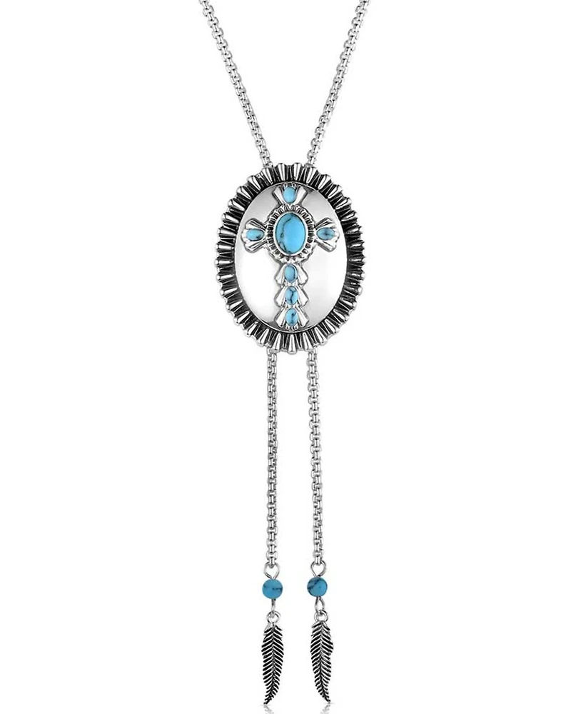 Montana Silversmiths Women's Cross Bolo Necklace