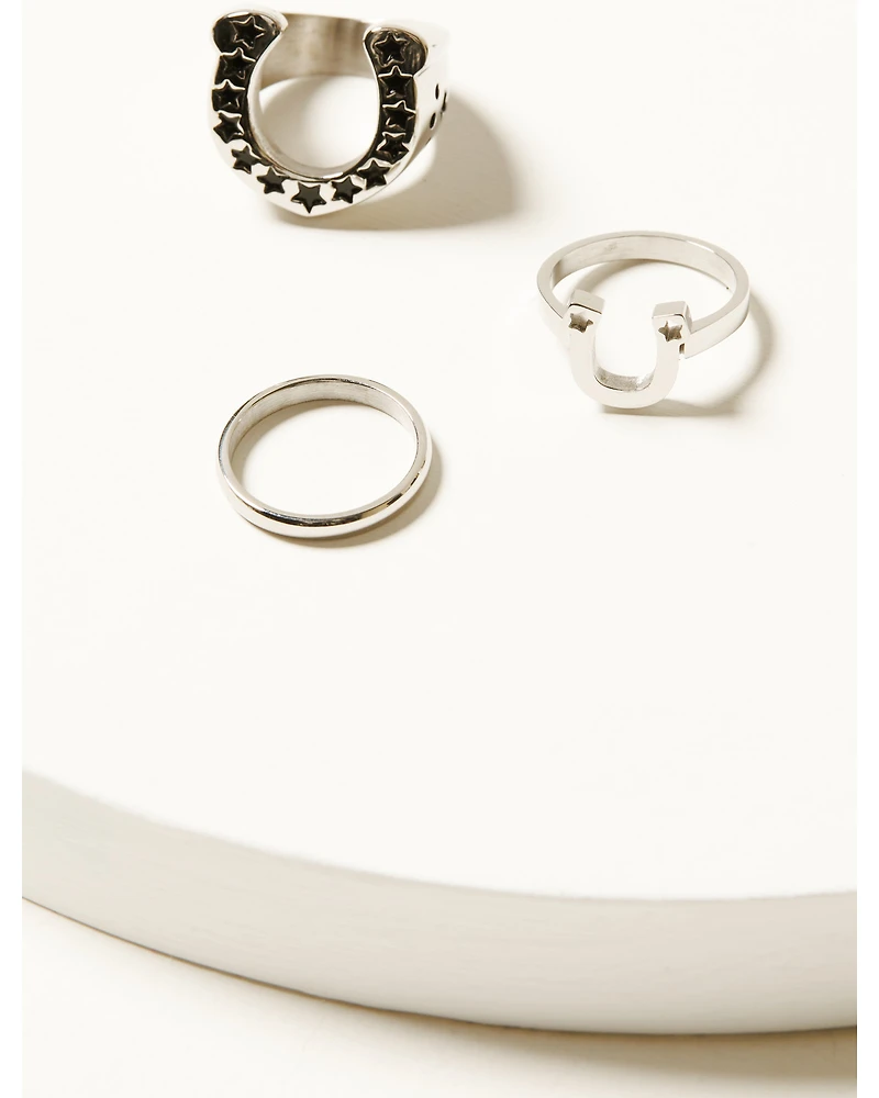 Shyanne Women's Horseshoe Ring Set - 3 Piece