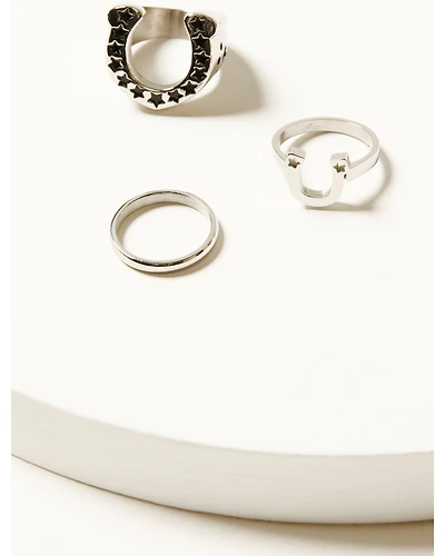 Shyanne Women's Horseshoe Ring Set - 3 Piece