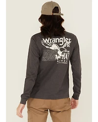 Wrangler Women's FR Eagle Long Sleeve Graphic Work T-Shirt