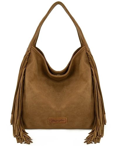 Wrangler Women's Shiloh Fringe Studded Hobo Bag