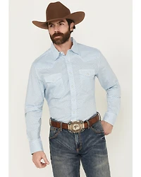 Wrangler Men's 20x Geo Print Long Sleeve Snap Stretch Western Shirt