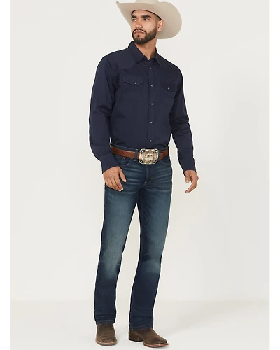RANK 45® Men's Coyote Wash Ambush Slim Straight Durable Stretch Denim Jeans