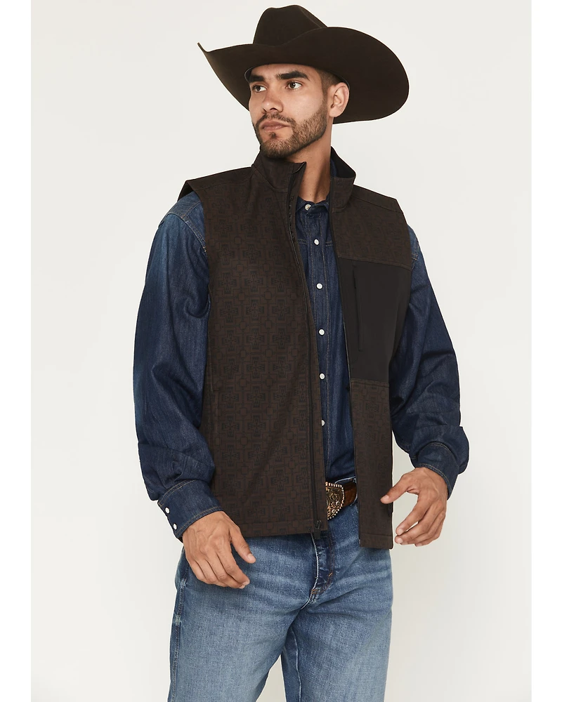 RANK 45® Men's Monroe Southwestern Print Softshell Vest