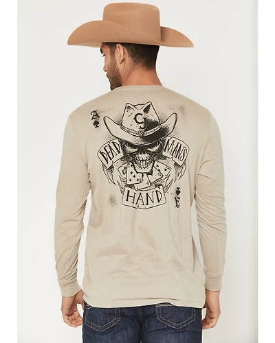Cody James Men's Dead Man's Hand Long Sleeve Graphic T-Shirt