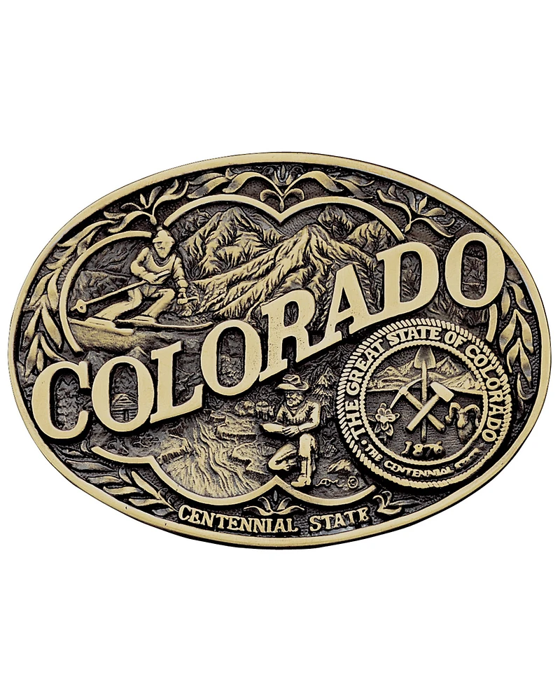 Montana Silversmiths Colorado State Belt Buckle