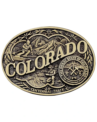 Montana Silversmiths Colorado State Belt Buckle