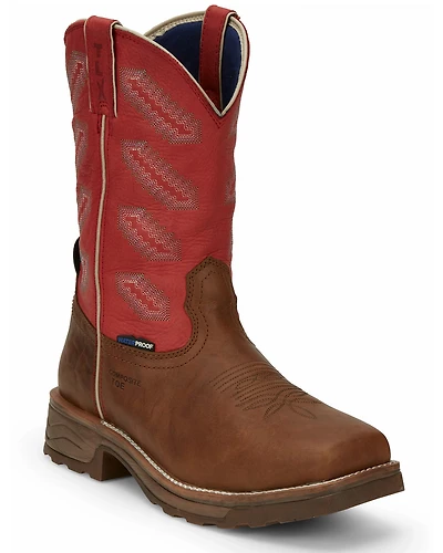Tony Lama Men's Energy Waterproof Western Work Boots - Composite Toe