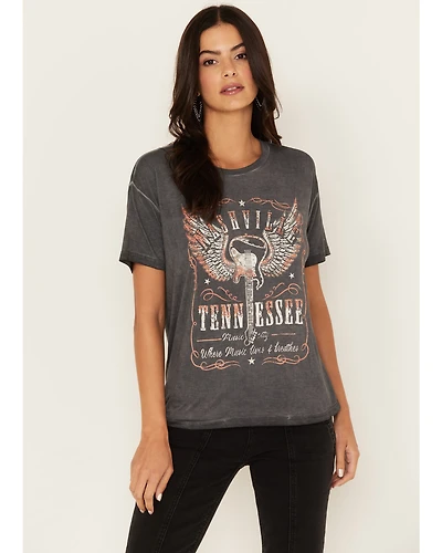 Blended Women’s Nashville Rhinestone Graphic Short Sleeve Tee