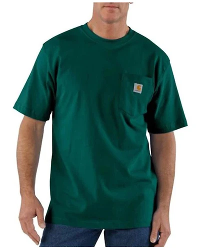 Carhartt Men's Loose Fit Heavyweight Logo Pocket Work T-Shirt - Tall