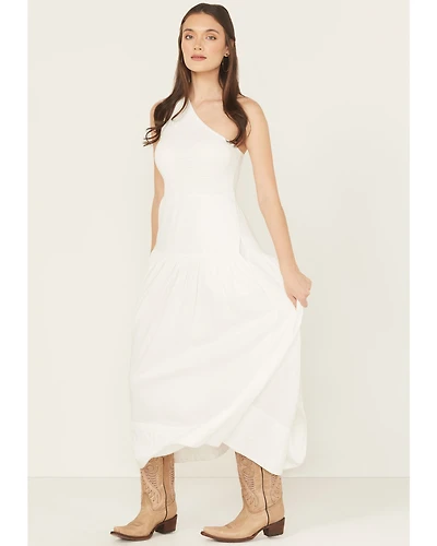 Revel Women's One Shoulder Midi Dress
