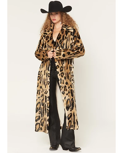Show Me Your Mumu Women's Miss Cindy Faux Fur Overcoat