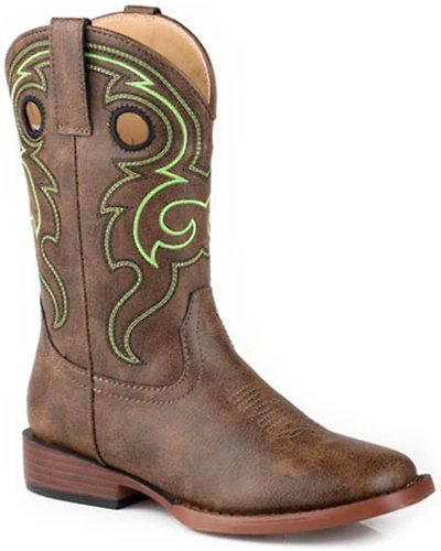 Roper Boys' Reno Western Boots - Broad Square Toe