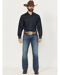 Ariat Men's M4 Andrew Medium Wash Relaxed Bootcut Stretch Denim Jeans