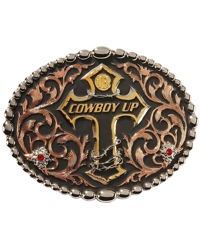 Montana Silversmiths Cowboy Up Belt Buckle