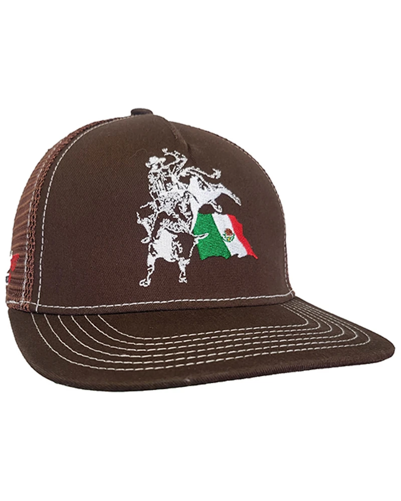 Cowboy Hardware Men's Mexican Flag Bull Ball Cap