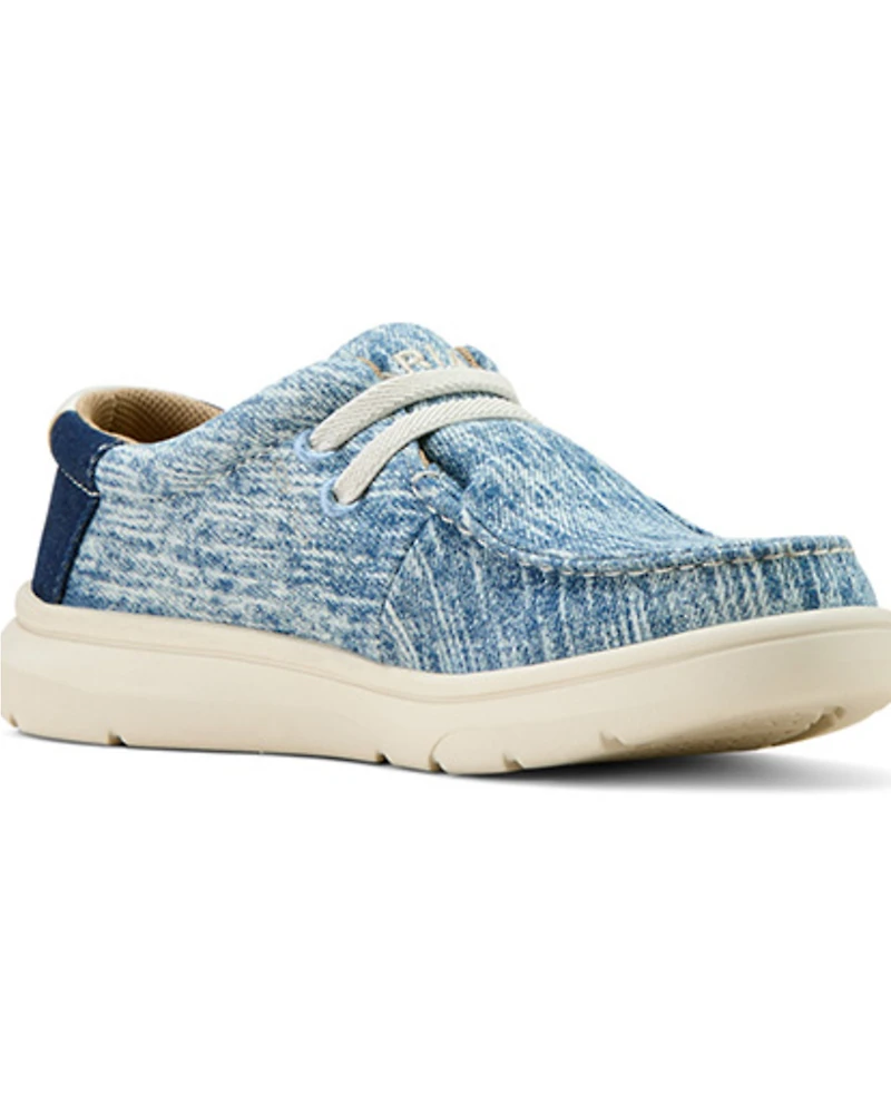 Ariat Boys' Washed Denim Hilo Casual Shoes - Moc Toe