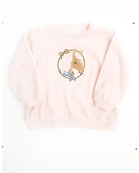 Angel Dear Toddler Girls' Velour Horse Pullover Sweater