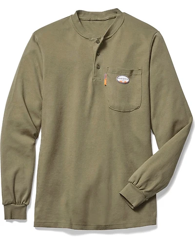 Rasco Men's FR Long Sleeve Work Henley
