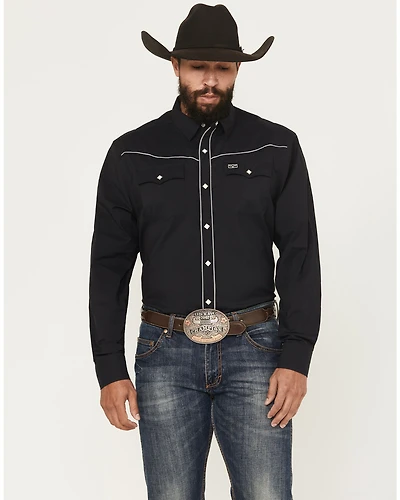 Kimes Ranch Men's Laneboro Solid Long Sleeve Snap Performance Western Shirt