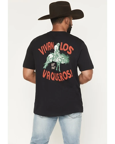Wrangler Men's Vivan Los Vaqueros Short Sleeve Graphic T-Shirt