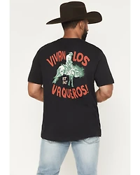 Wrangler Men's Vivan Los Vaqueros Short Sleeve Graphic T-Shirt