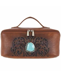 Catchfly Women's Embossed Cosmetic Case