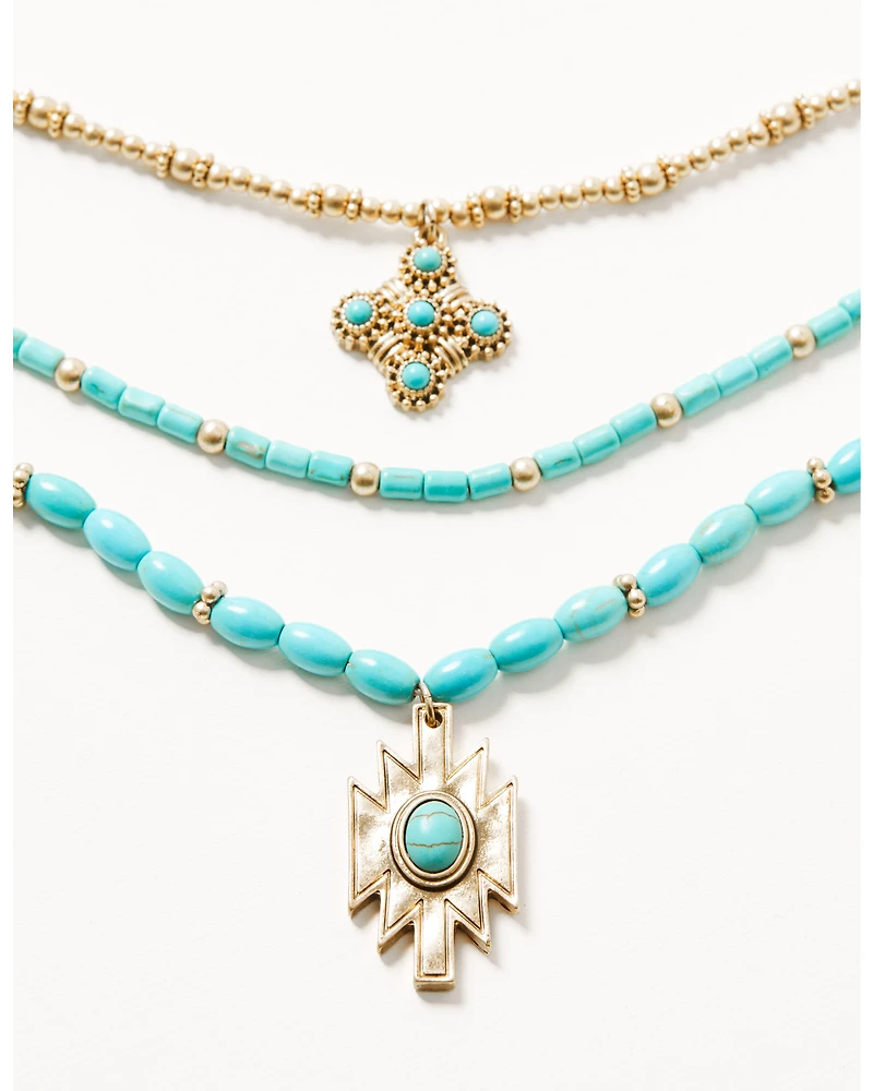 Shyanne Women's Summer Solstice Beaded Layered Necklace