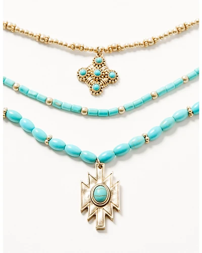 Shyanne Women's Summer Solstice Beaded Layered Necklace