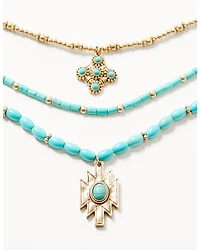 Shyanne Women's Summer Solstice Beaded Layered Necklace