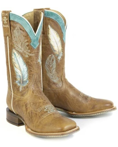Tin Haul Women's Plume Western Boots - Broad Square Toe