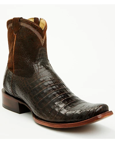 Corral Men's Exotic Caiman Western Booties - Square Toe