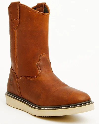 Hawx Men's Pull-On Barnyard Leather Work Boots - Soft Toe