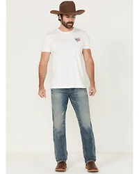 Moonshine Spirit Men's Slasher Wash Decker Slim Straight Rigid Denim Jeans