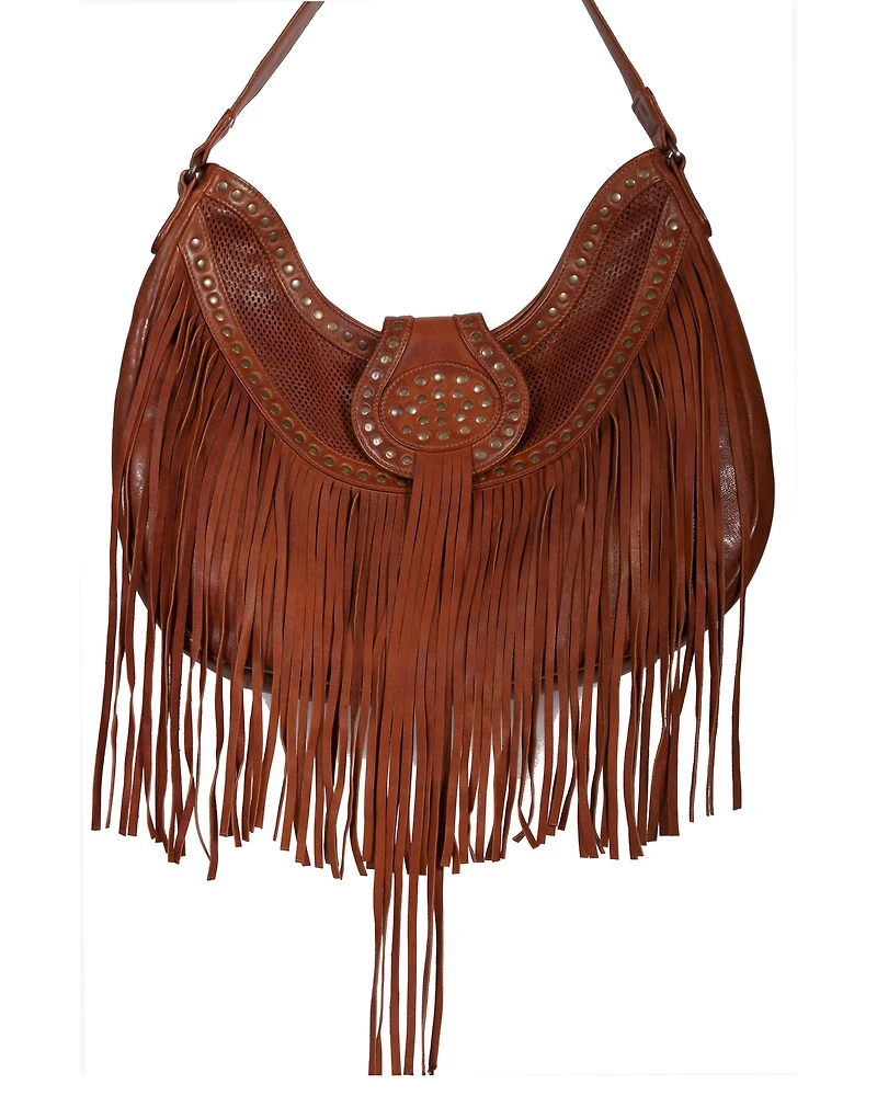 Scully Women's Leather Fringe Handbag