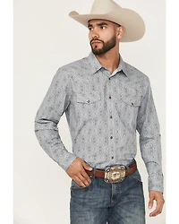 Gibson Trading Co Men's Ride The Wind Medallion Print Long Sleeve Snap Stretch Western Shirt
