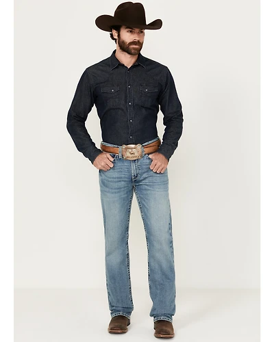 Ariat Men's Boot Barn Exclusive M2 Nolan Badger Medium Wash Relaxed Bootcut Stretch Denim Jeans