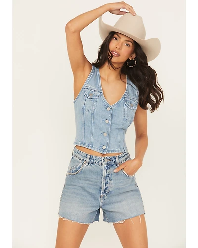 Levi's Women's Bella Light Wash Denim Vest