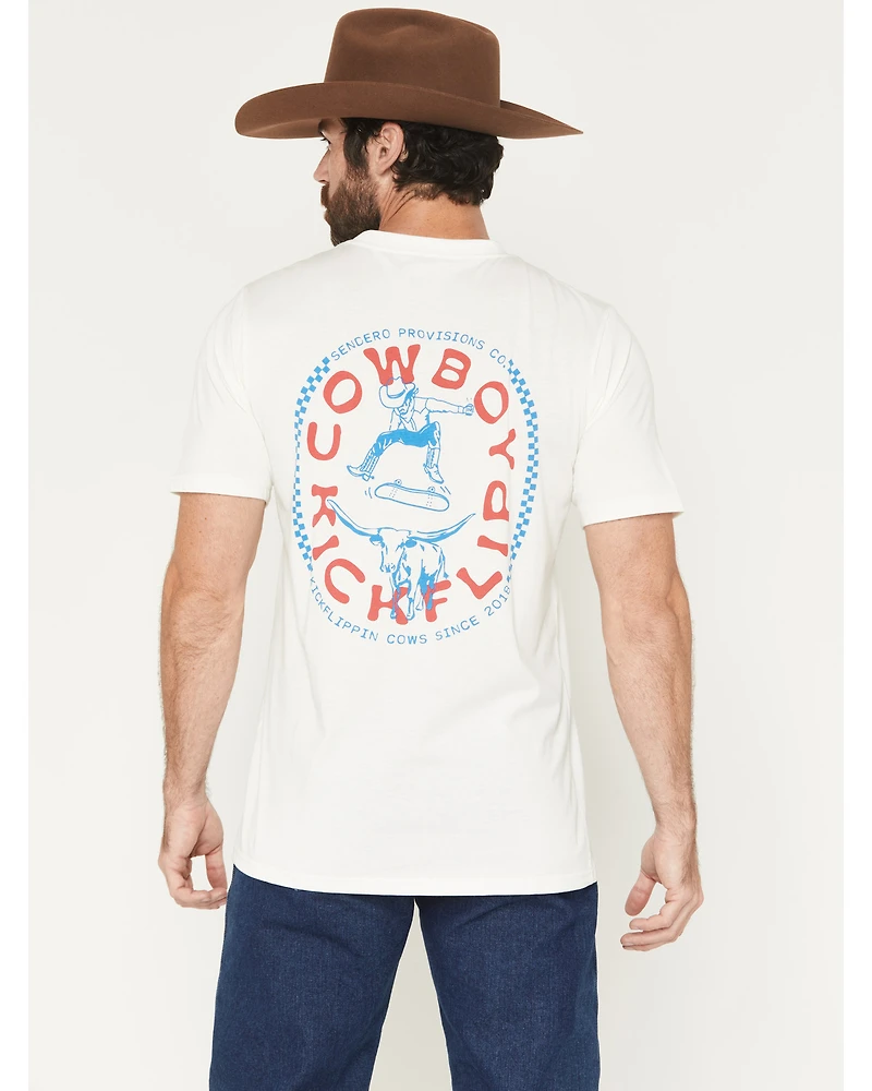 Sendero Provisions Men's Cowboy Kickflip Short Sleeve Graphic T-Shirt