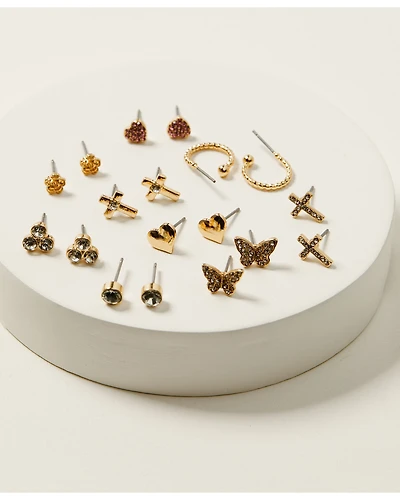 Shyanne Women's Stud Earring Set - 9 Piece