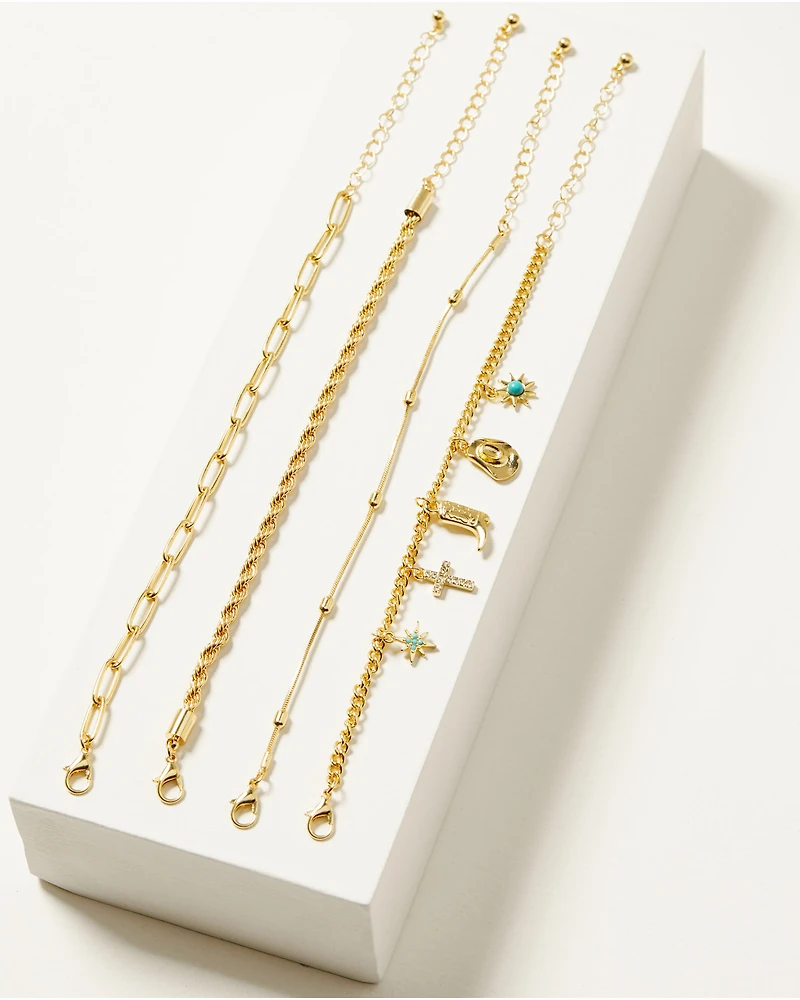 Shyanne Women's Charm Bracelet Set - 4 Piece