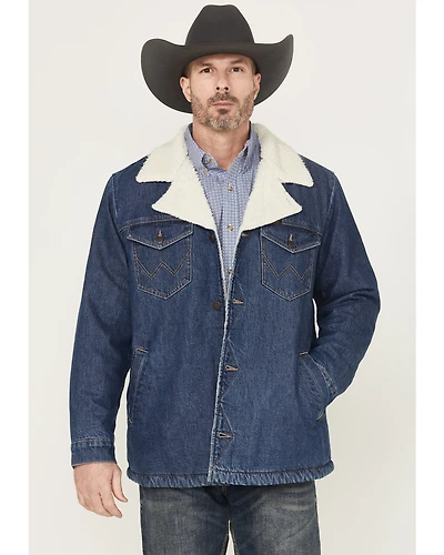 Wrangler Men's Sherpa Lined Denim Coat