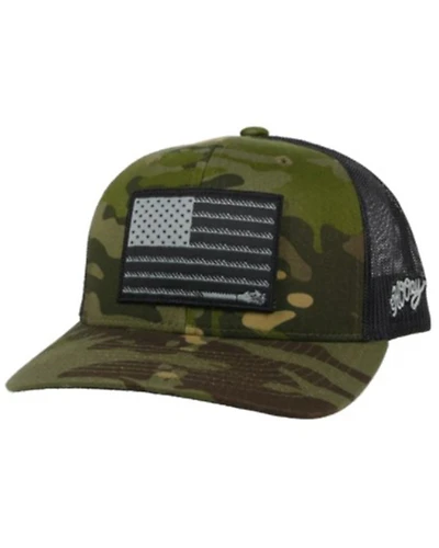 Hooey Men's Camo Flag Patch Trucker Cap