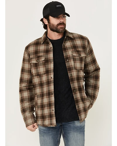 Brothers and Sons Men's Schefter Plaid Print Shirt Jacket
